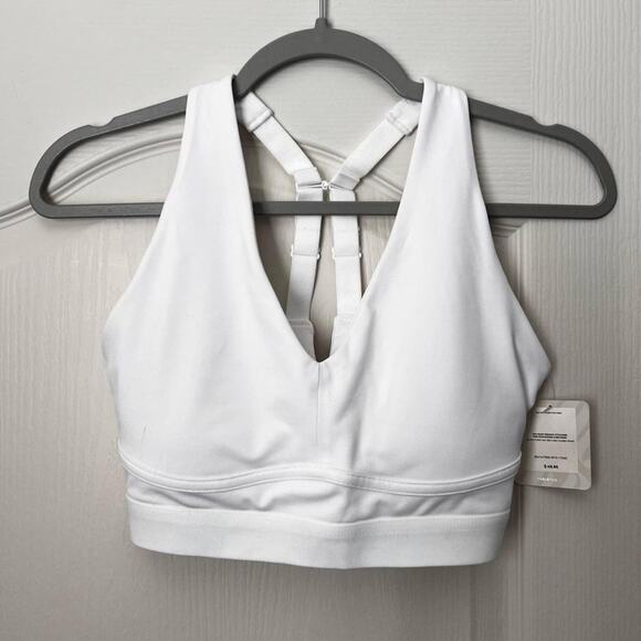 NEW Fabletics White sports bra with adjustable - Picture 1 of 4